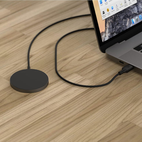 Scosche MSQP Magnetic Wireless Phone Charger, MagSafe Compatible Fast Charging Pad for iPhone 12, 13 and 14, Airpods, Earbuds with Wireless Chargi...