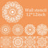 12 x 12 Inch Mandala Painting Stencil Reusable Laser Cut Painting Template Floor Wall Tile Fabric Furniture Stencils Painting Stencils Party Favor...