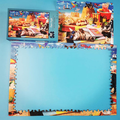 300 Piece Puzzles for Adults Clearance - Jigsaw Puzzles 300 Pieces for Kids Ages 6-8 8-10 10-12 - Beach Vacation...