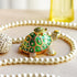 YU FENG Crystals Bejeweled Turtle Trinket Box Hinged Enameled Mother-Child Tortoise Animal Figurine Jewelry Ring Holder Box...