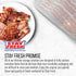 Stay Fresh Bacon Keeper 1lb Plastic Bacon Container for Refrigerator Preserves Freshness and Prevents Spoilage – No Mess Bacon Storage Replaces Gr...