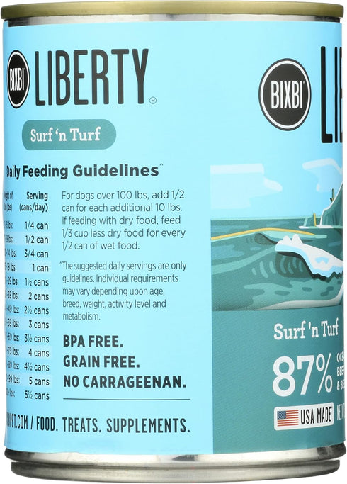 BIXBI Surf 'n Turf Wet Dog Food, 12.5 OZ...