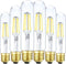 6 Pack T10 Tube Light Bulbs,LED Edison Bulbs Daylight 4000K,E26 Base,4W Vintage Bulb 40 Watt Equivalent,Dimmable for Desk Lamp,Curio Cabinet,Islan...