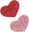 Gyn&Joy 2Pcs Set Pink And Red Rhinestones Heart Love Brooches...