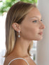 Mariell Cubic Zirconia Wedding Drop Earrings, Teardrop CZ Crystal, for Brides, Bridesmaids, Prom Gift...