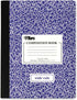 TOPS Composition Book, Wide/Legal Rule, Randomly Assorted Marble Cover, (100) 9.75 x 7.5 Sheets...