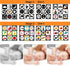 Black and White High Contrast Baby Toys Infant Sensory Toys for Babies 0-6-12-18 Months,Newborn Tummy Time Toys with Mirror and Teether?Montessori...