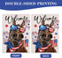 Welcome 4th of July Donkey Patriotic Decorative Flag, America Stars Stripes Firework Garden Yard Outside Decorations, American USA Outdoor Large H...