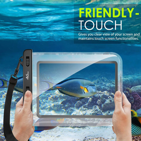 MoKo Waterproof Tablet Case, Tablet Pouch Dry Bag Compatible with iPad 10th, iPad 9/9.7/10.2, iPad Mini 6/5/4/3, iPad Air 5/4, Air 3 10.5, iPad Pr...
