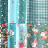 Mililanyo 8Pcs 18x22 inch Cotton Fabric Green Floral Rose Fat Quarters Fabric Pre-Cut Quilt Squares for Patchwork Quilting and DIY Sewing Projects...