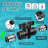 Boltigen 5Pack Pneumatic Push to Connect Ball Valve, 1/4”ODx 1/4“OD Quick Connect Air Control Fittings, 1/4"Air Flow Control Valve, Straight Tube ...