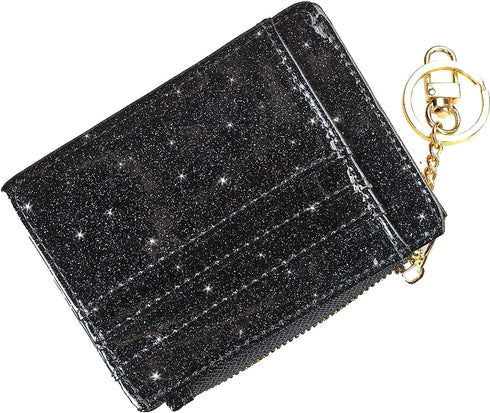 woogwin Womens Slim RFID Credit Card Holder Mini Front Pocket Wallet Coin Purse Keychain...