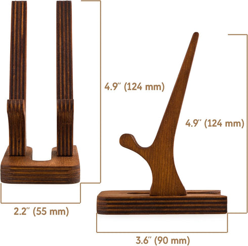 Rostmary Wooden Cell Phone Holder Tablet Stand for Desktop – Ideal for iPhone, iPad, Samsung, Tablet PCs, eReaders, Artwork, Make-up Mirror, Photo...