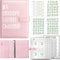 100 Envelopes Saving Challenge Binder, A5 Money Saving Budget Binder with Cash Envelopes - Savings Challenges Book to Save $5,050 - Pink...