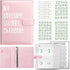 100 Envelopes Saving Challenge Binder, A5 Money Saving Budget Binder with Cash Envelopes - Savings Challenges Book to Save $5,050 - Pink...