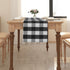 Black & White Buffalo Check Farmhouse Cotton Blended Table Runner for Family Dinners or Gatherings, Indoor or Outdoor Parties, Everyday Use 12" x ...