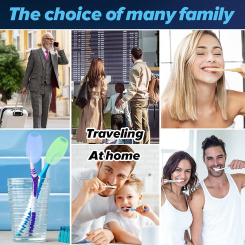 6 Pcs Toothbrush Covers, Silicone Toothbrush Case Covers Portable Toothbrush Pod Caps Case Protector Brush Pod for Household Travel Camping Bathro...