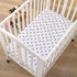 NoJo Lightning Bolt Black and White Nursery Fitted Mini Crib Sheet...