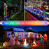JMEXSUSS 200 LED Trampoline Accessories Solar Rope Lights, 66ft IP 65 Waterproof Solar Camping Lights Outdoor, 8 Modes Solar Trampoline Lights for...