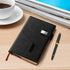 A5 Lined Leather Journal with Pen, 240 Pages Refillable Hardcover Notebook with Pocket and Magnetic Buckle, 80gsm Thick Daily Diary for Men and Wo...