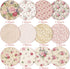 Whaline 12 Designs Spring Pattern Paper 24 Sheet Rose Floral Scrapbook Paper Pink Double-Sided Collection Decorative Craft Paper Folded Flat for C...