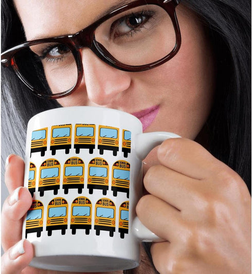 3dRose mug_183198_1 School Bus Ceramic Mug, 11-Ounce...