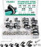 50PCS Cable Clamps with Screws Assortment Kit 7 Sizes—1/8" 3/16" 1/4" 5/16" 3/8" 1/2" 3/4" Stainless Steel Rubber Coated Cushioned Insulated Cable...