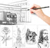 Drawing Pencils Set of 14 (B - 12B) Sketching Pencils for Drawing, Shading & Doodling | Professional Sketch Pencils Graphite Grades for Artists & ...