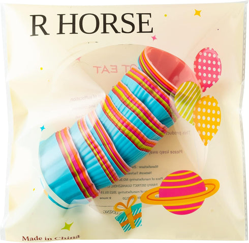 R HORSE 42 Pack Silicone Cupcake Molds Multi Flower-Shaped Baking Cups Non-Stick Cupcake Wrappers Holders Washable Cake Cups Liners Mold for Pan O...