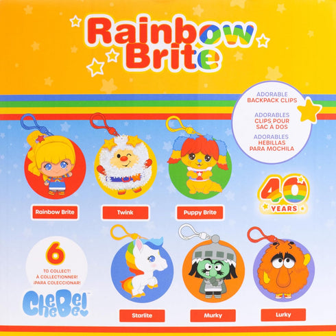The Loyal Subjects Rainbow Brite Mystery Blind Bag 2.5-inch Cheebee Keychain Figure 3-Pack - Receive 3 Mystery Blind Bag Cheebee Keychain/Backpack...