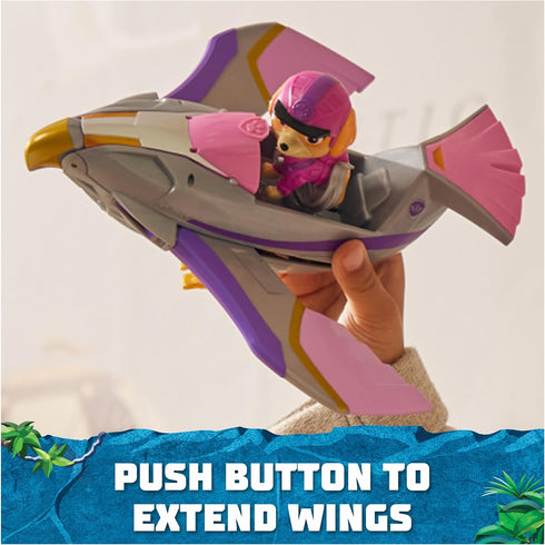 Paw Patrol Jungle Pups, Skye Falcon Vehicle, Toy Jet with Collectible Action Figure, Kids Toys for Boys & Girls Ages 3 and Up...