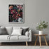 Posterizer 1 pcs-chic lush flowers with dark background-Floral & Botanical Art-Abstract & Modern Art-Decor for Home & Office- UNFRAMED Wall Art...