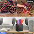 Acrylic Pipe Cleaners Storage & Organizer, Pipe Cleaners Holder with Separation, Fit for Pipe Cleaners Art and Craft Supplies, with Installation T...