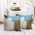 Set of 2 Decorative Pillow Case Throw Pillows Covers for Couch Indoor Bed 18 x 18 Inch, Blue Brown Abstract Art Painting Home Sofa Cushion Cover P...