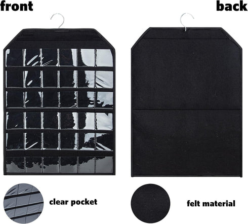 PACMAXI Wall Hanging Badge Button Pins Organizer Display Storage Stand, Enamel Pin Display Holder,hold Up To 36 Pins (Black)...