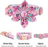 Lionheart Glory Dog Collar, Pink Dog Collar with Flower, Cute Floral Pattern Pet Collar Adjustable Dog Collar for X-Large Dogs...