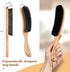 BFWood Clothes Brush - Boar Bristle Hat Brush Lint Brush for Suits, Cashmere, Wool, Velvet, Suede and Pet Hair - Large Beech Handle...