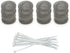 12 Pieces Lint Traps Washing Machine Quality Snares for Laundry and Rust Proof Stainless Steel Mesh with Ties Hose Filter Screen Sock Catcher...