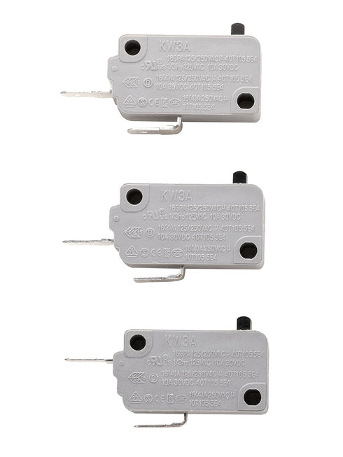 KW3A Microwave Oven Door Switch 16A 125/250V Door Interloc (2 Normally Open and 1 Normally Close)...