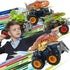 Oriate Friction Powered Dinosaur ATV Toy Cars for Children, Swing Carnotaurus Monster Truck with Robotic Arm, Fantastic Birthday 209-R4(1Pack)...