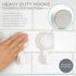 Bath Bliss 2 Pack Power Lock Gel-Suction Hooks | Shower and Bathroom Hook | Towel | Robe | Loofahs | Bags | Jackets | Easy Release | No Tools Requ...