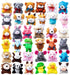 JOYIN 36 Pack Mini Animal Plush Toy Assortment (36 Units 3" Each),Bulk Stuffed Animals Party Favors for Kids, Small Animals Plush Keychain Decorat...