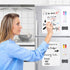 Magnetic Dry Erase White Board for Fridge Pack of 2, Flexible Refrigerator Magnet Whiteboard Notepad for Home Kitchen Memo Grocery List, includes ...