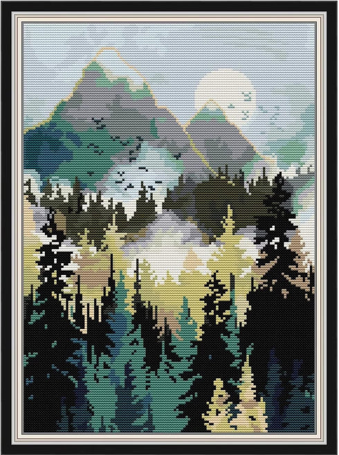 Svarog Stamped Cross Stitch Kits Beginners Full Range of Embroidery Patterns Starter Kits for Adult or Kids DIY Cross Stitches Needlepoint Kits 14...