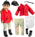 6pc Horseback Riding Outfit - 18" Doll Clothes & Accessories Compatible w American Girl Dolls - Equestrian Set includes Hat, Shirt, Jacket, Pants,...
