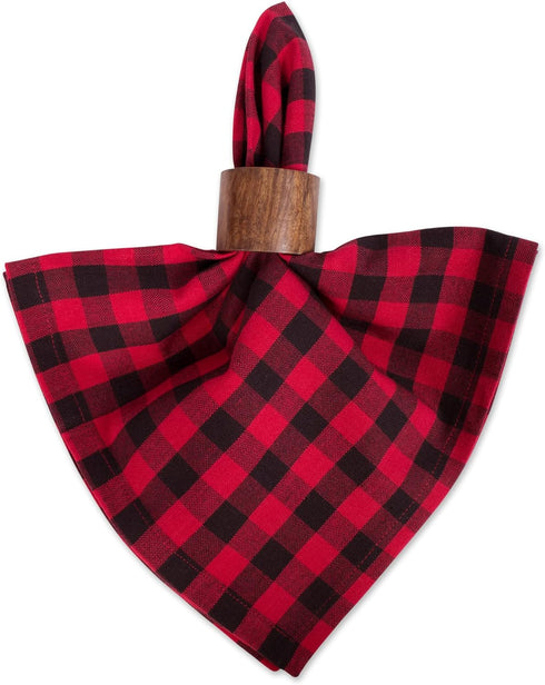 DII Cotton Napkin Set Machine Washable Everyday Basic, Napkin Set, 20x20, Little Buffalo 6 Piece...