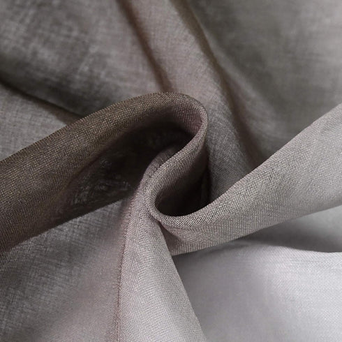 30 Inch Length Ombre Tier Curtains Faux Linen Shee Short Curtains - 2 Panels Brown Small Sheer Curtains for Cafe Kitchen Basement Bathroom,30 Inch...