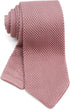 Men's Pointed Knit Tie Necktie Width 2.75 inches Washable Solid Color Dusty Rose Pink...
