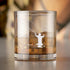 Fly Fisherman Round Rocks Glass - Fisherman Gift, Fishing Glass...
