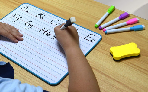 Dry Erase Lapboard Double Sided, Dry Erase Board with Lines for Kids, Small Whiteboard for Home & School...